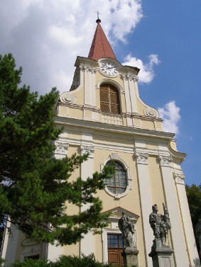 Židlochovice, kostel Povýšení svatého Kříže