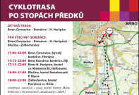 Cyklotrasa Po stopách předků: Brno (Černovice, Komárov, H.Heršpice) - Blučina - Židlochovice - Hrušovany